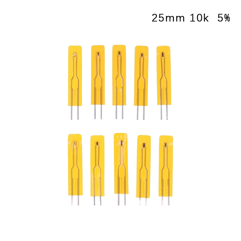 10pcs NTC Thin Film Thermistor 2.5cm 5cm 3950 10K 50K 100K MF5B SMD 1% 5% Temperature Sensor