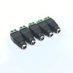 Male Female Socket Barrel Adapter 12V DC Power Connector Plug Jack for CCTV Camera LED Strip Supply Terminal 2.1mm x 5.5mm