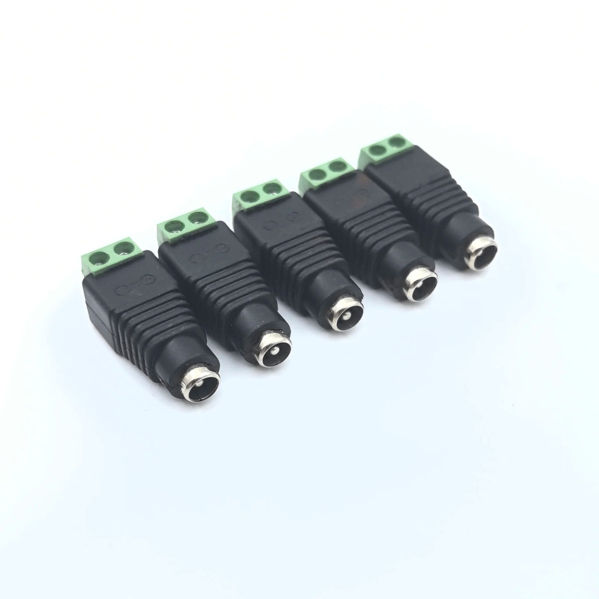 Male Female Socket Barrel Adapter 12V DC Power Connector Plug Jack for CCTV Camera LED Strip Supply Terminal 2.1mm x 5.5mm