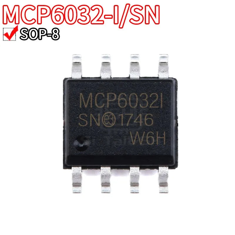 SOP-8 Surface Mount Amplifier Chip 5 Pieces MCP6L2-I/SN MCP601 MCP2551 MCP6002 MCP6032 MCP6052 MCP6062 MCP6L02 MCP6442-I/SN