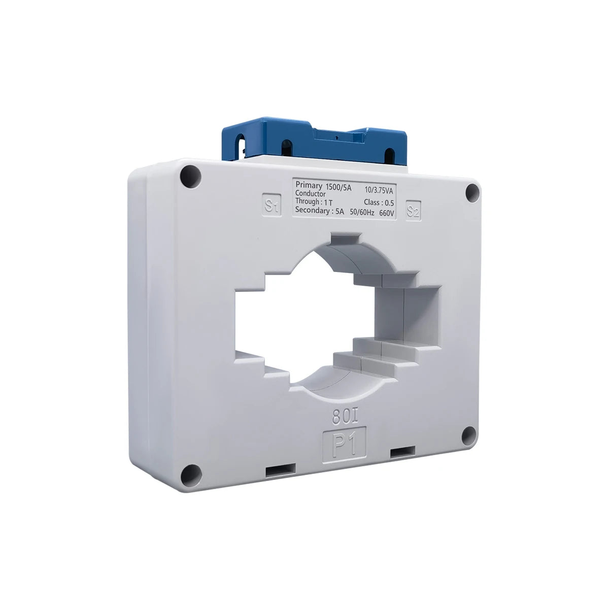 TOMZN Current Transformer High-current CT 660V Primary 2000A 1500V 1000V 200A Secondary 5A Base Plate Busbar Fixed ABS Sealed