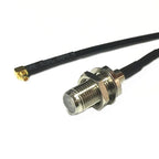 New F Male Female Jack Switch MMCX  Male Plug Right  Angle  RF Coax Cable RG174  Wholesale  Cabl Adapter