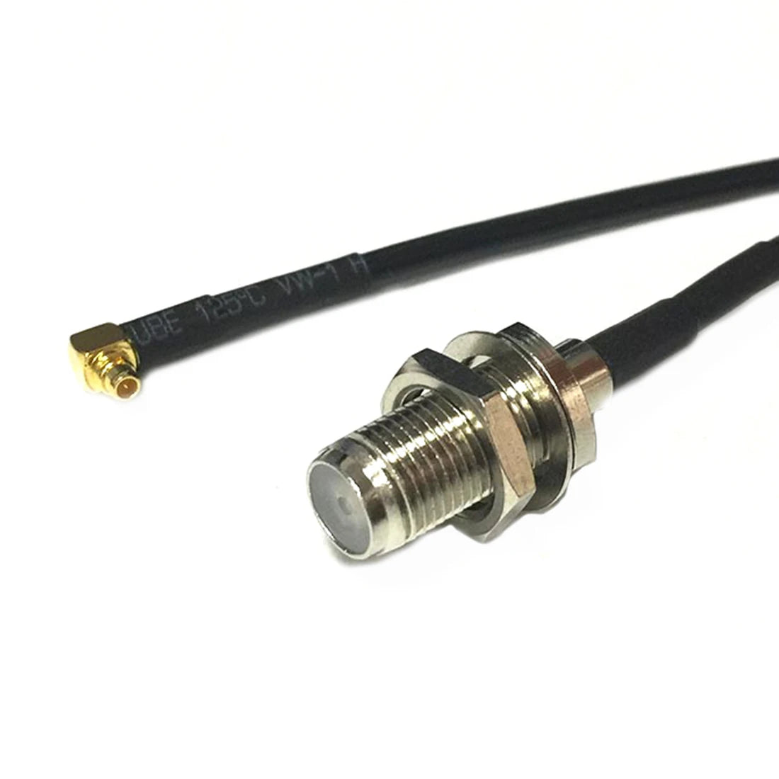 New F Male Female Jack Switch MMCX  Male Plug Right  Angle  RF Coax Cable RG174  Wholesale  Cabl Adapter