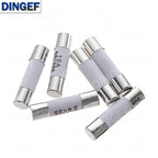 10PCS 6*25mm Ceramic Fuse 6*25 Ceramic insurance Tube 6X25MM 0.5A 1A 2A 3A 5A 6A 7A 8A 10A 15A 20A 25A 30A 250V RO57 Fuse BS1362