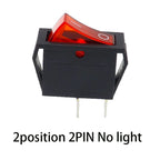 1PCS KCD3 Rocker Switch ON-OFF ON-OFF-ON 2 Position 3Pins Electrical equipment With Light Power Switch 16A 250V / 20A 125V AC