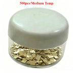 K Gold Silver Solder Sheet High Medium Low Temp for Ring Bracelet Repair Professional Easy Melt Soldering Welding Jewelry Craft