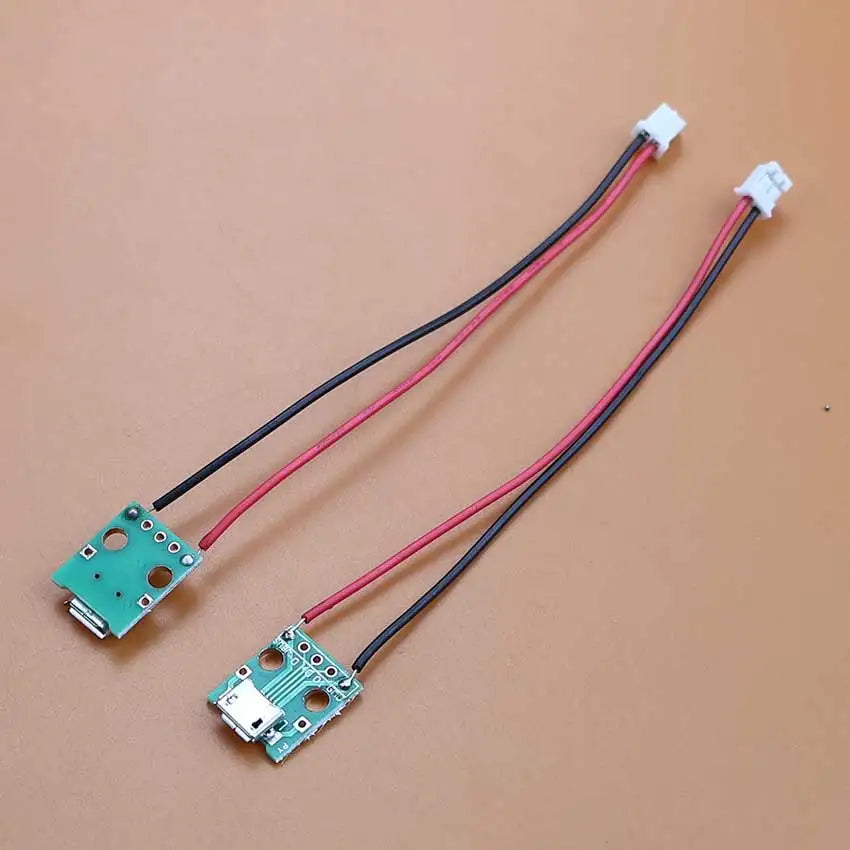 5pcs USB Adapter Cable PH2.0mm Terminal Micro USB Jack Type-C Charging Port 2P Strip Line Of Solder Joint Male Female Connector