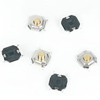 100pcs Tactile Switches 5.2x5.2 Smd Push Button 4*4*1.5mm/1.6/1.7/1.8/1.9/2/2.5/3/3.5/4/4.5/5/6/7/8/9 12V Copper Head Self-reset