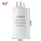 CBB60 450VAC 4~60μF ±5% 4-Pin Double Insert Motor Run Capacitor for Air Conditioner/Refrigerator/Pump，50/60Hz
