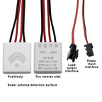Microwave Motion Sensor DC 3.3-24V 5.8GHz Radar Sensor Module Motion Detector High Sensitivity For Detect Human