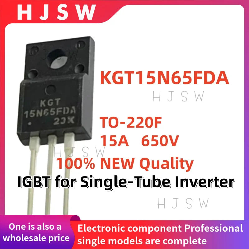 10/20/30PCS 100% Brand New and Quality KGF15N65FDA 15N65FDA TO-220F 15A 650V IGBT for Single-Tube Inverter