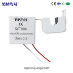 YHDC Split Core Current Transformer SCT006 Rated Input 1A/5A/10A/20A Output 1mA/2.5mA/5mA/10mA/20mA/25mA Accuracy 1%/0.5%