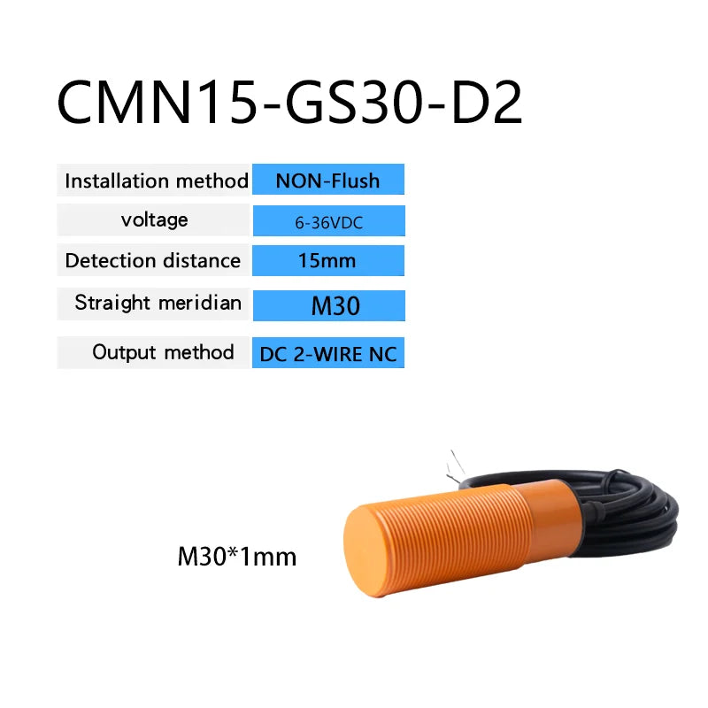 Feed Sensor M30 12-24VDC/20-250VAC Capacitive Proximity Sensor DC 3-WIRE AC 2-WIRE Switch Sensor
