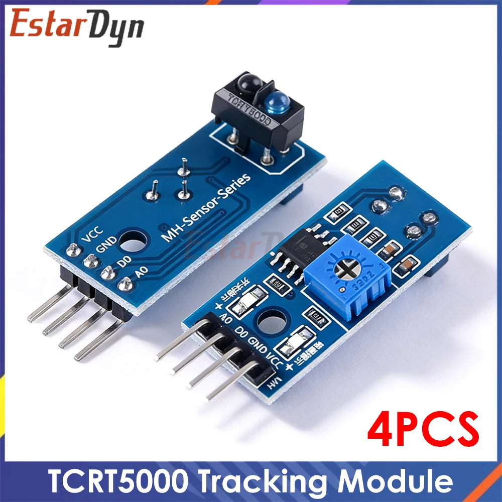 4PCS TCRT5000 Infrared Reflective Sensor IR Photoelectric Switch Barrier Line Track Module For Diode Triode Board 3.3v