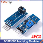 4PCS TCRT5000 Infrared Reflective Sensor IR Photoelectric Switch Barrier Line Track Module For Diode Triode Board 3.3v