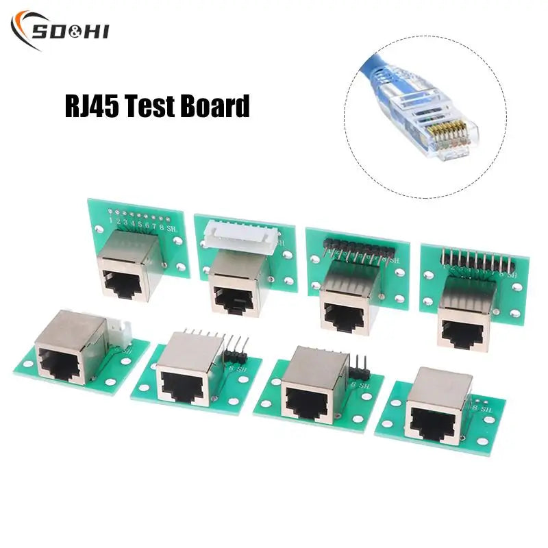 1Pc RJ45 Adapter Board To XH2.54 Modular Ethernet Connector Adapter Network Interface + Breakout Board + Pin Header