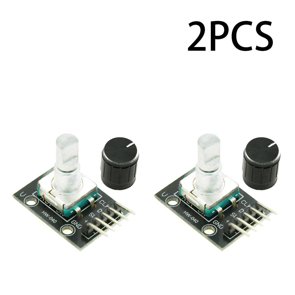 1-10PCS 360 Degree Rotary Encoder Module KY-040 Brick Sensor Development Board with Knob Cap Potentiometer KIT DIY for Arduino