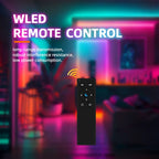 DOMRAEM Addressable WLED WiFi LED Remote Control - ESP-NOW 30M Range, Low-Power, 4-Scene Memory, App-Free Control,RGB IC Control