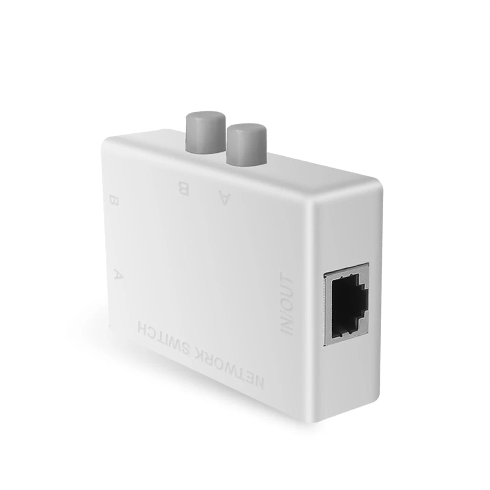 1000Mbps 1 In 2 Out Ethernet Adapter RJ45 Splitter Lan Connector Cat 6 RJ45 Splitter Switch Coupler for PC Laptop TV Box Router