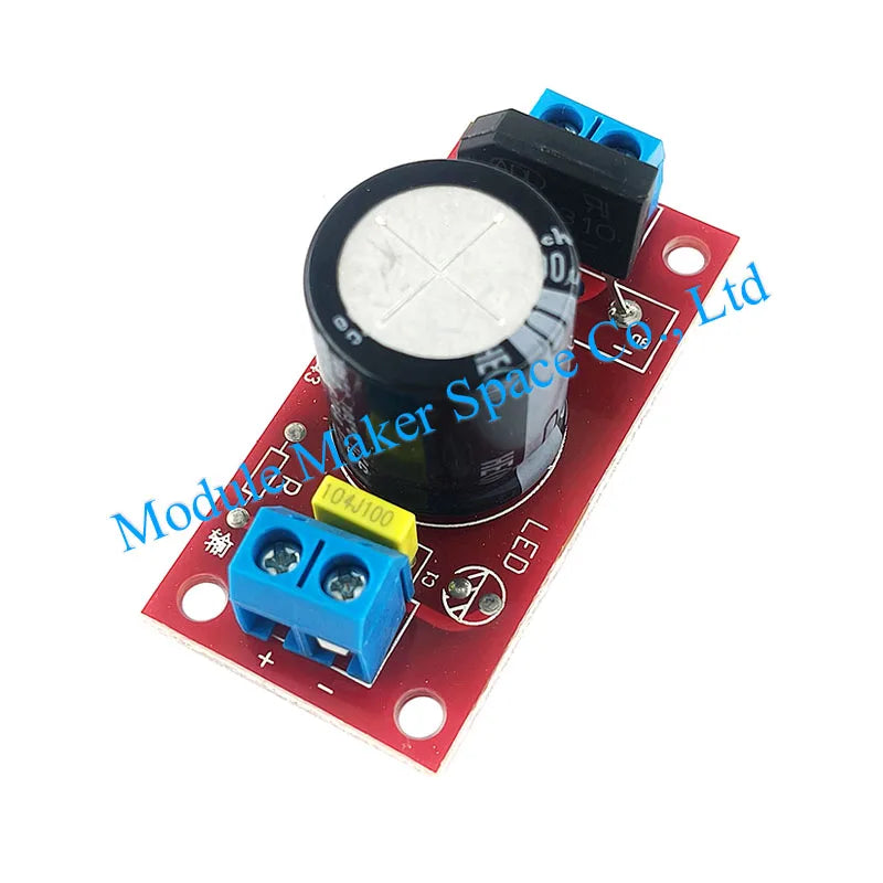 AC to DC Rectifier Filter Power Board - 3A/8A Output, Single Power Supply Conversion with LED Indicator for Amplifiers