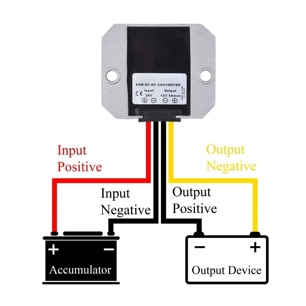 12V/24V to 6V DC Power Converter 5A 10A Automotive Buck Regulator Buck Power Module Waterproof Dustproof High Efficiency CE