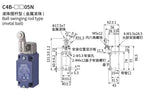 Safety Limit Switch, CNTD C4B‑4105N metal housing 1NO1NC forced disconnect contact, 10A 250VAC IP65, position trigger sensor