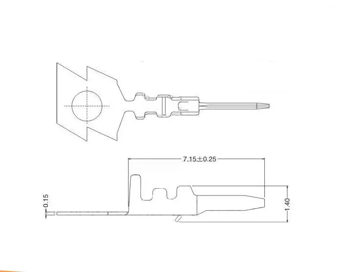100pcs 1.25mm GH1.25 Male Female Terminals Male Crimp Pins Connectors