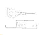 100pcs 1.25mm GH1.25 Male Female Terminals Male Crimp Pins Connectors
