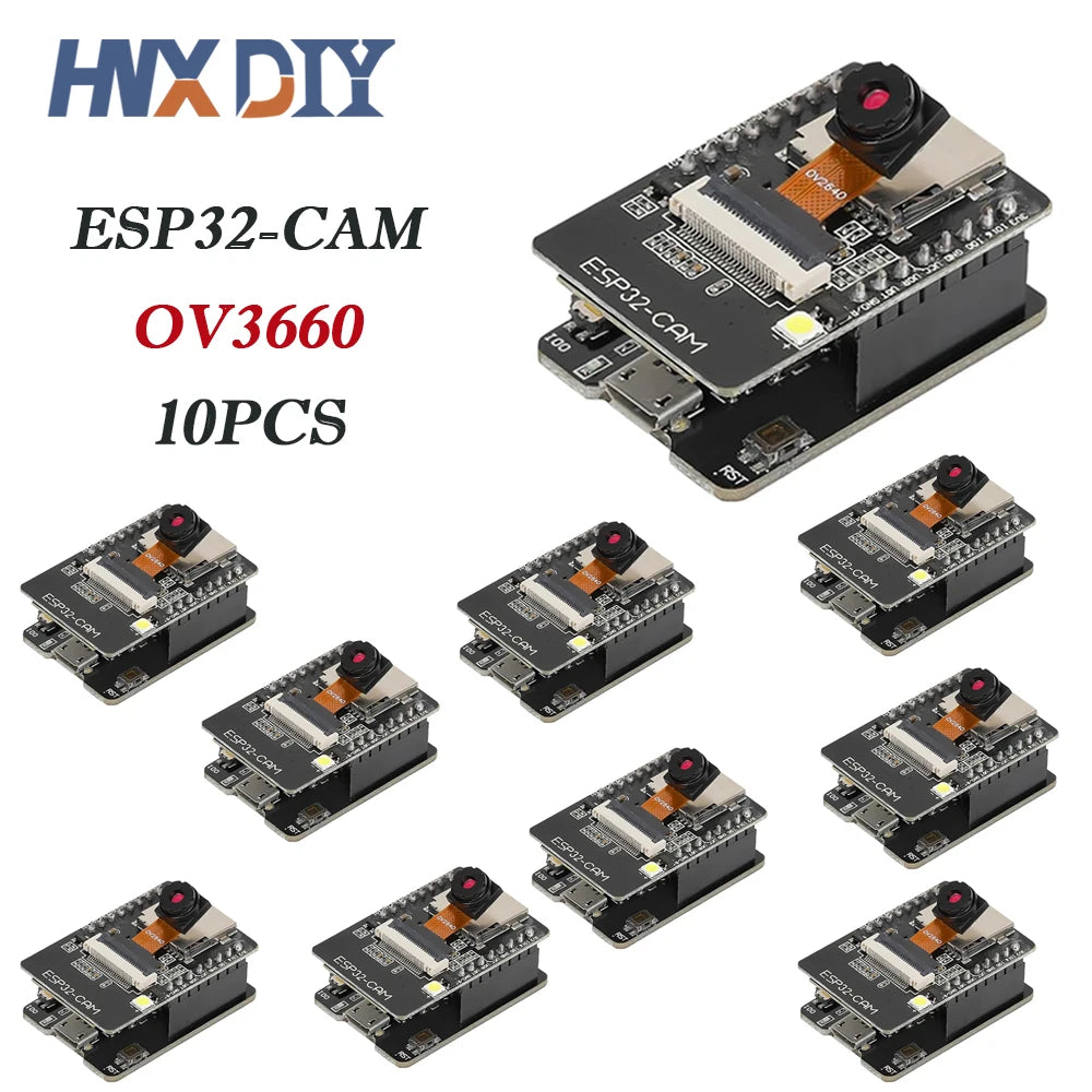 1-5PCS ESP32-CAM-MB WiFi Module Serial to WiFi ESP32 CAM Development Board 5V Bluetooth with OV3660 Camera Upgraded OV2640 DIY
