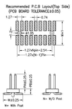 SMD SMT Pitch 1.0mm 1.27mm 2.0mm 2.54mm Double Row Male PIN HEADER Strip Connector 2*2/3/4/5/6/7/8/9/10/11/12/20/25/30-40PIN