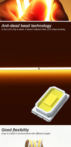 FOB COB LED Strip 12V 24V DC RA90 Flexible High Bright Tape LED 3mm 5mm 8mm 10mm Light Bar Ice Blue White Red Green Pink Yellow