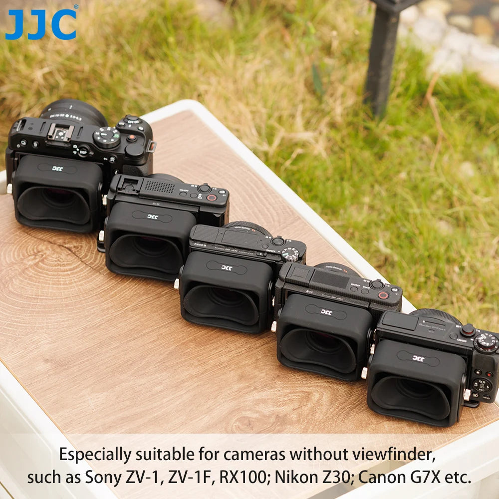 JJC 3X LCD Viewfinder Camera Extender Eyecup Eyepiece Collapsible Fit 3.0' Screen for Nikon Z30 Sony ZV-1 RX100 Fuji X-T30 III