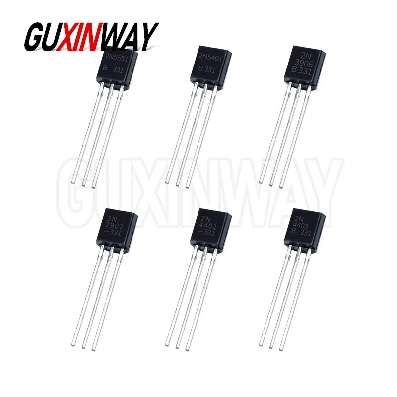 100PCS Transistor New TO92 2N3904 2N3906 2N4403 2N2907 2N4401 2N2222 PN2222 2N5401 2N5551 TO-92