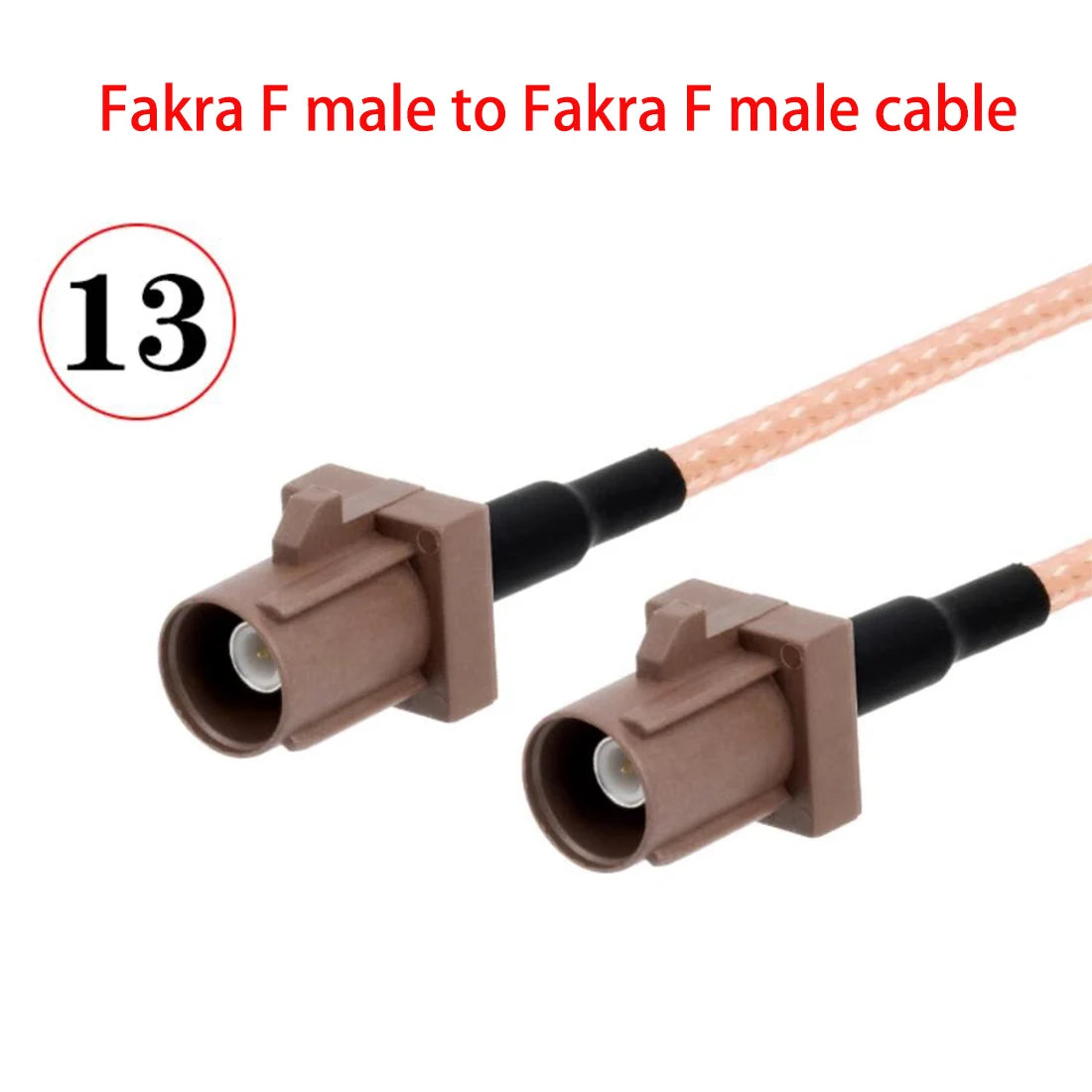 1PC Fakra F Male Female Brown Color To SMA Plug Jack Pigtail Cable Adapter RG316 15cm /30cm/50cm/100cm Wholesale NEW