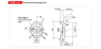 ABILKEEN HES-2M Incremental Rotary Encoder 100~2500PPR Available 38MM Magnetoelectric Rotary Encoder 8MM Semi-Hollow Shaft