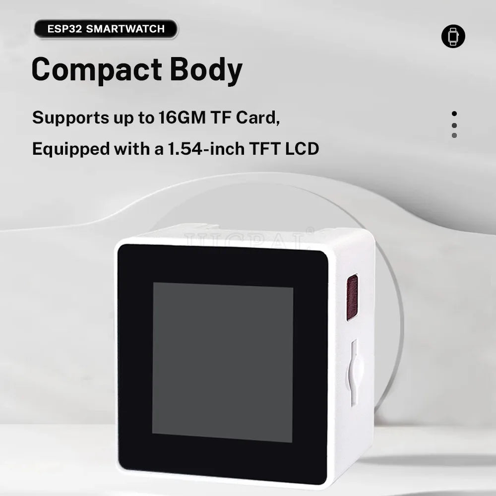 ESP32 Smart Watch BOX Development Board Wifi BT Module ESP32-BOX with 1.54 Inch TFT Screen MPU9250 BM8563 8MB Flash Type-C