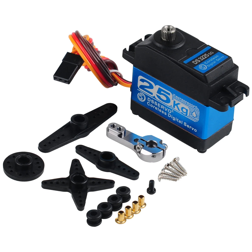 25kg 35kg 45kg High Torque Coreless Digital Servo Motor DS3225 DS3235 DS3245 Stainless 180/270 Degree for Baja Car RC Robot