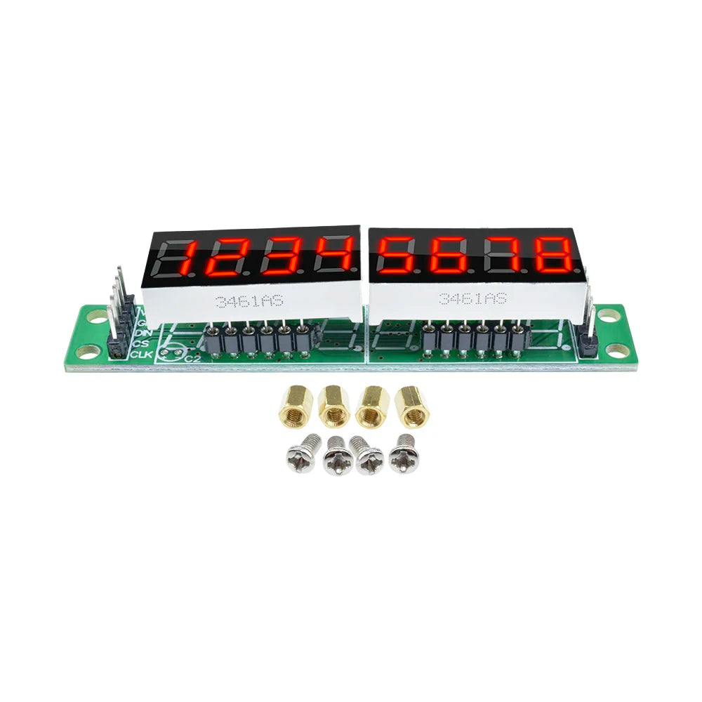 8 Digit Bit MAX7219 Digital Tube Display Module Board 7 Segment Digital LED Display 5V/3.3V Controller for Arduino 51/AVR/STM32