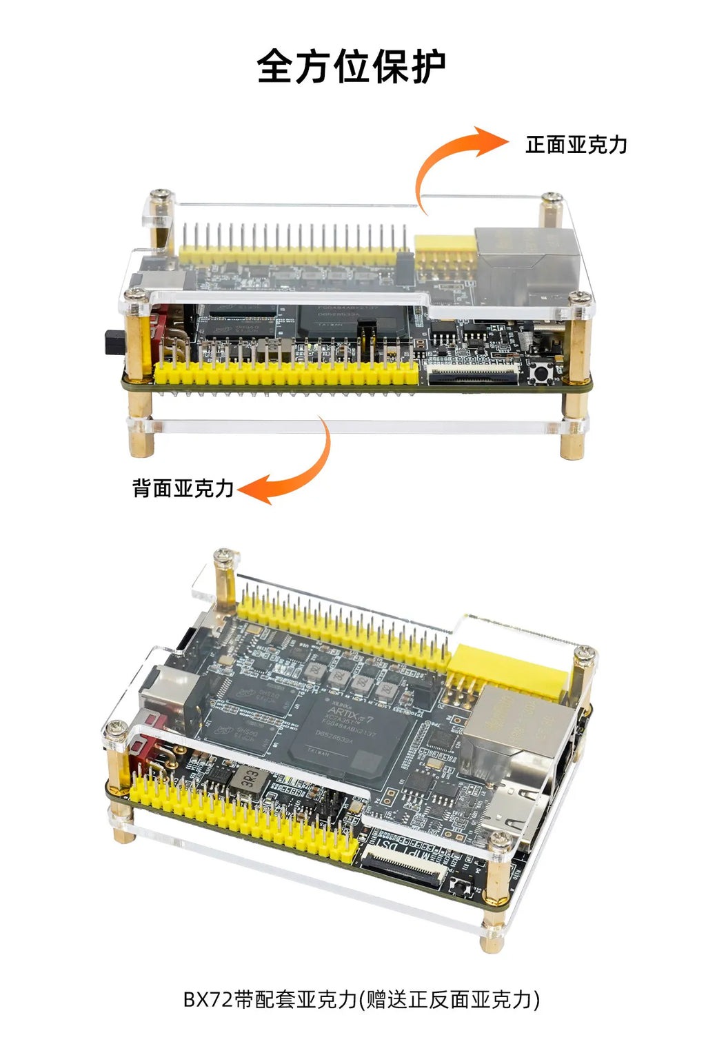 Xilinx ARTIX-7 FPGA Core Board, GOWIN Development Board,XC7A35/50/100/200T, HDMI, Ethernet, MIPI BX72
