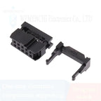 10Pcs FC Female Header Pitch 2.54mm/2.0mm/1.27mm 6P8P-50 Pin IDC Socket Crimping Connector FC IDC Sockets For Flat Ribbon Cable
