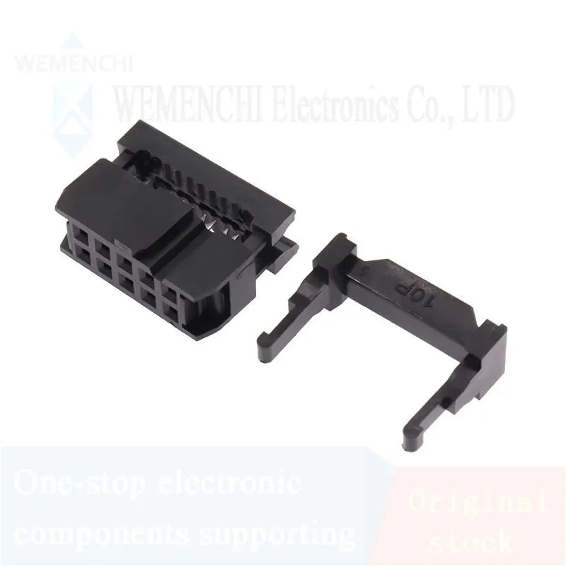 10Pcs FC Female Header Pitch 2.54mm/2.0mm/1.27mm 6P8P-50 Pin IDC Socket Crimping Connector FC IDC Sockets For Flat Ribbon Cable