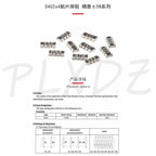 100pcs 0402*4 2*4P 8P4R SMD Network Resistor array 0R~1M 1 10 22 47 100 220 330 470 1K 2.2K 4.7K 10K 22K 47K 100K 220K 470K ohm