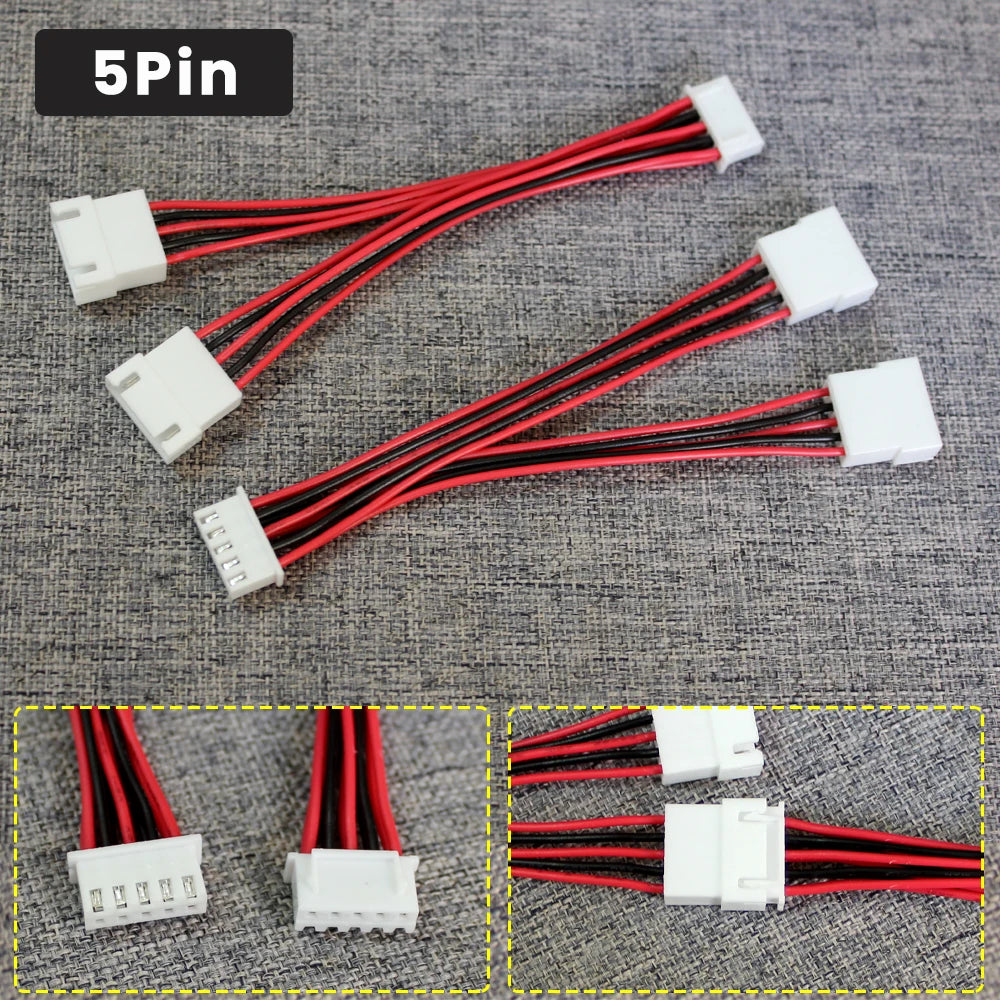 XH2.54 Y-Splitter Cable Male to 2 Female Connector 26AWG Fan Cable 2Pin 3Pin 4Pin 5Pin 6Pin Power Extension Cord Terminal Cable