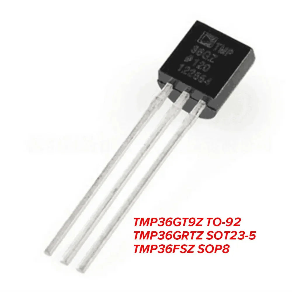 5PCS TMP36GT9Z TO-92 TMP36GRTZ SOT23-5 TMP36FSZ SOP8 TMP36 Temperature Sensor
