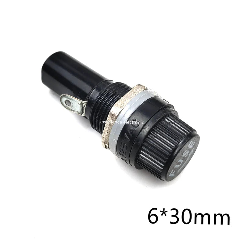 5Pcs BLX-A Glass Fuse Holder 5x20mm 6x30mm PCB Mount Fuseholder Clip Ceramic Fuse Tube Socket for Electrical Safety