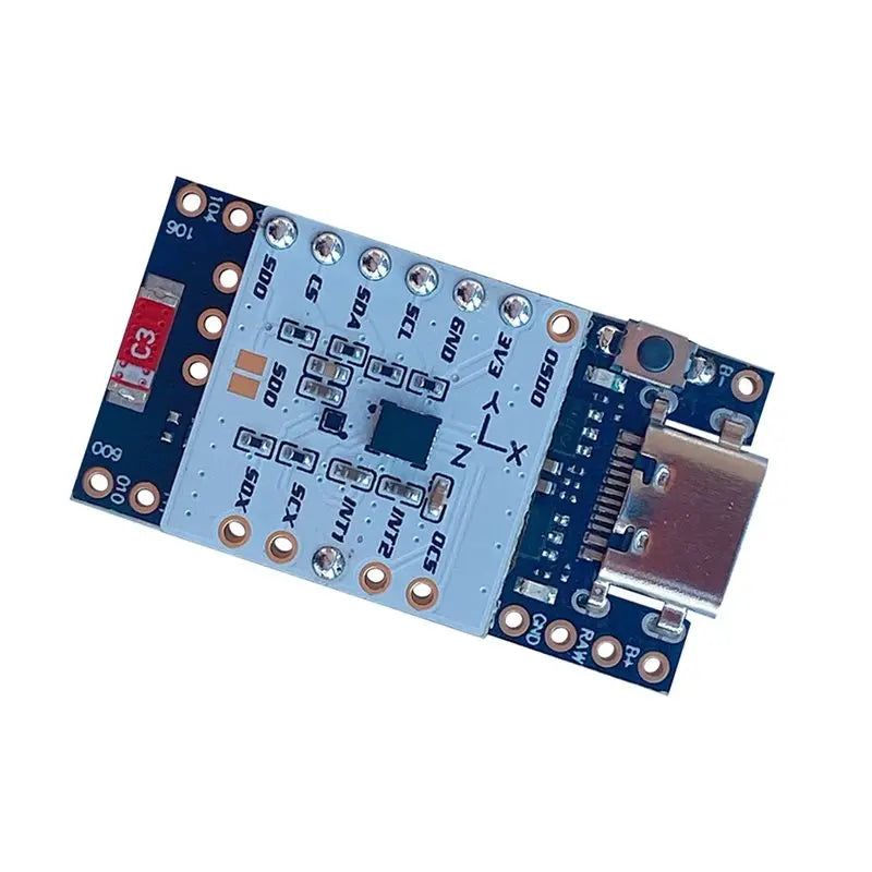 Smolslime Module Based On NRF Slimevr Module,Promicro NRF52840 + (LSM6DSV + QMC6309 )
