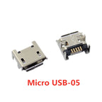 20pcs Micro USB 5 Pin SMT Socket Connector Type B Female Placement DIP SMD USB Charging Adapter Connectors Plug