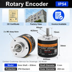 Rotary Absolute Encoder single-turnRS485 SSI CAN Power-Off Memory Angle Sensor for Equipment Waterproof