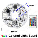LED Light Panel 5V Color RGB Colorful Gradient Light Source Infrared 24-Key Wireless Remote Control Switch Nn/Off Control/Touch