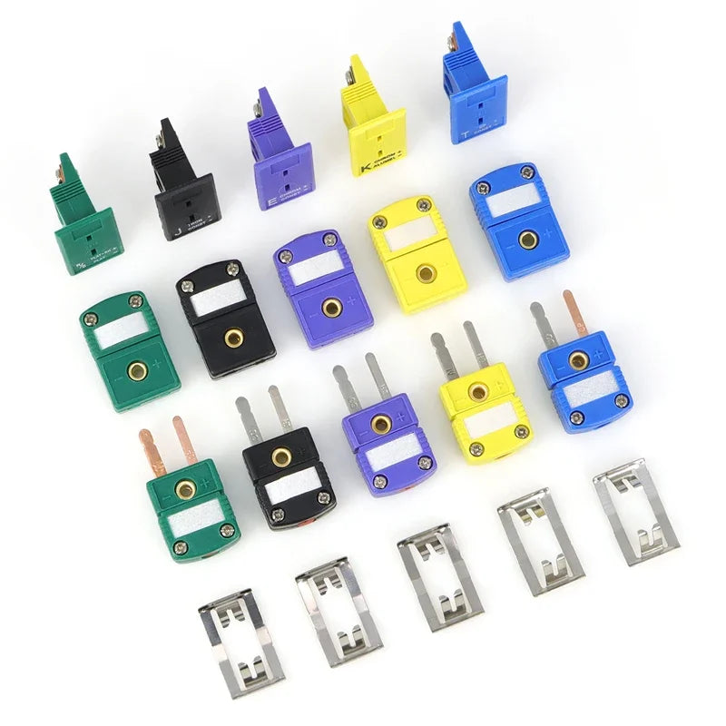 K Type Thermocouple Connector T J E N RS Type Mini Male Female Plug Socket Panel Mount Temperature Sensor Adapter 1-50Pcs